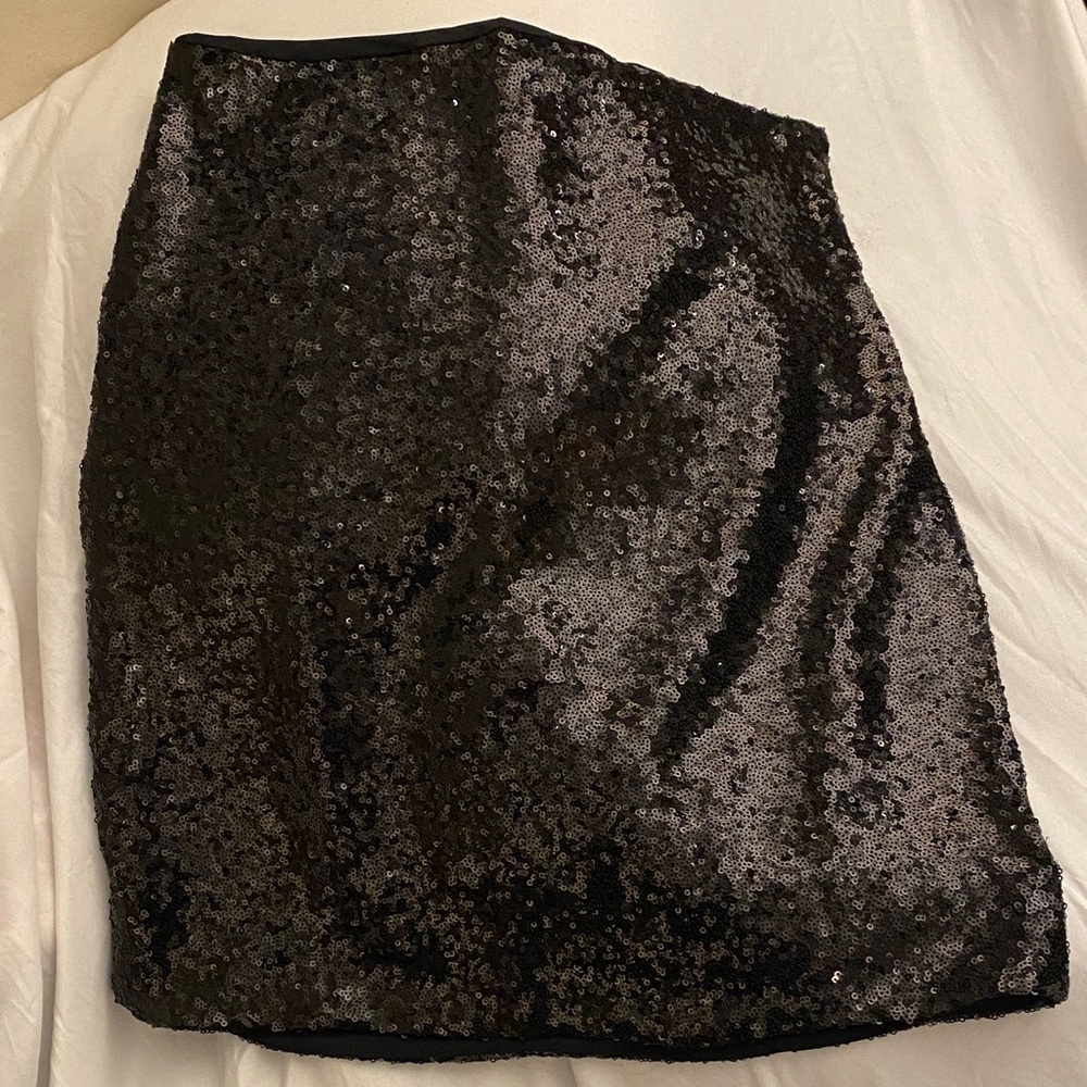 Commando Black Sequin Pencil Skirt 20”